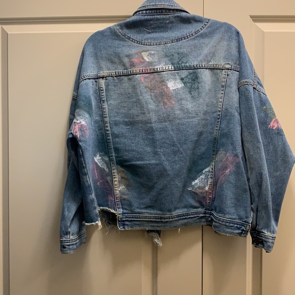 Caution to the Wind Denim Jacket Size Medium - Picture 7 of 15